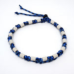 Halsband mit EM-Keramik zum Schutz vor Zecken für Hunde in der Farbe Blau Schwarz