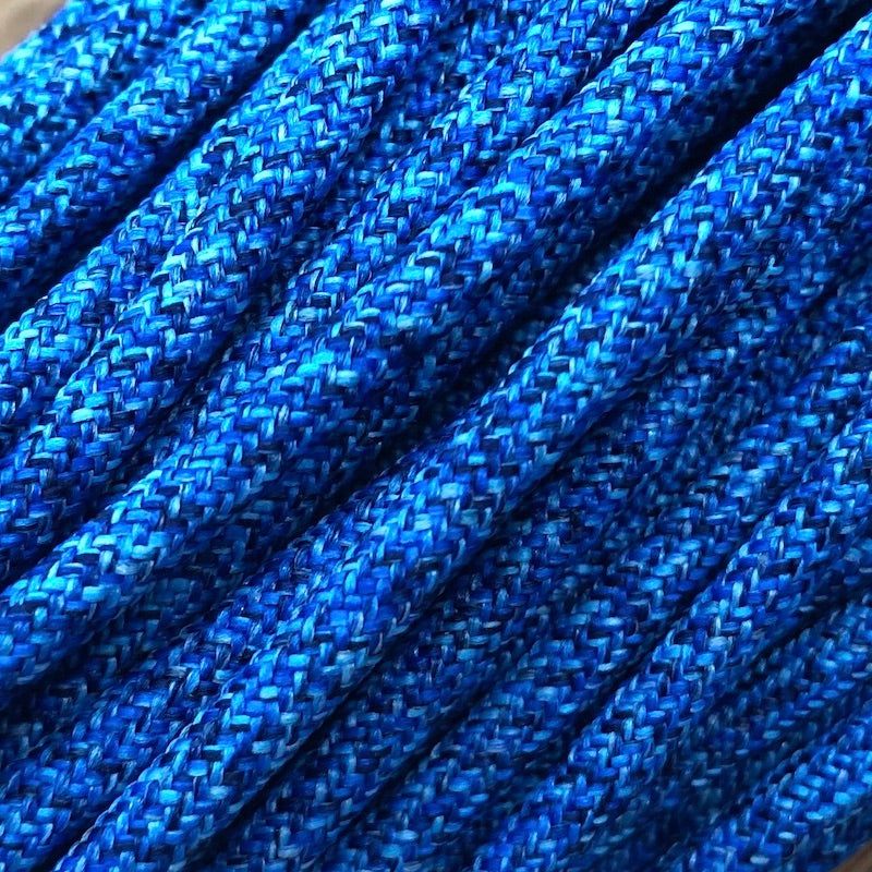 Seil für EM Keramik Halsbänder in der Farbe blau mit wasserähnlichem Muster
